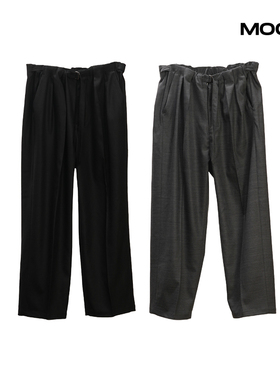 现货 ANCELLM BACKSATIN BELTLESS SLACKS 羊毛休闲长裤 25FW