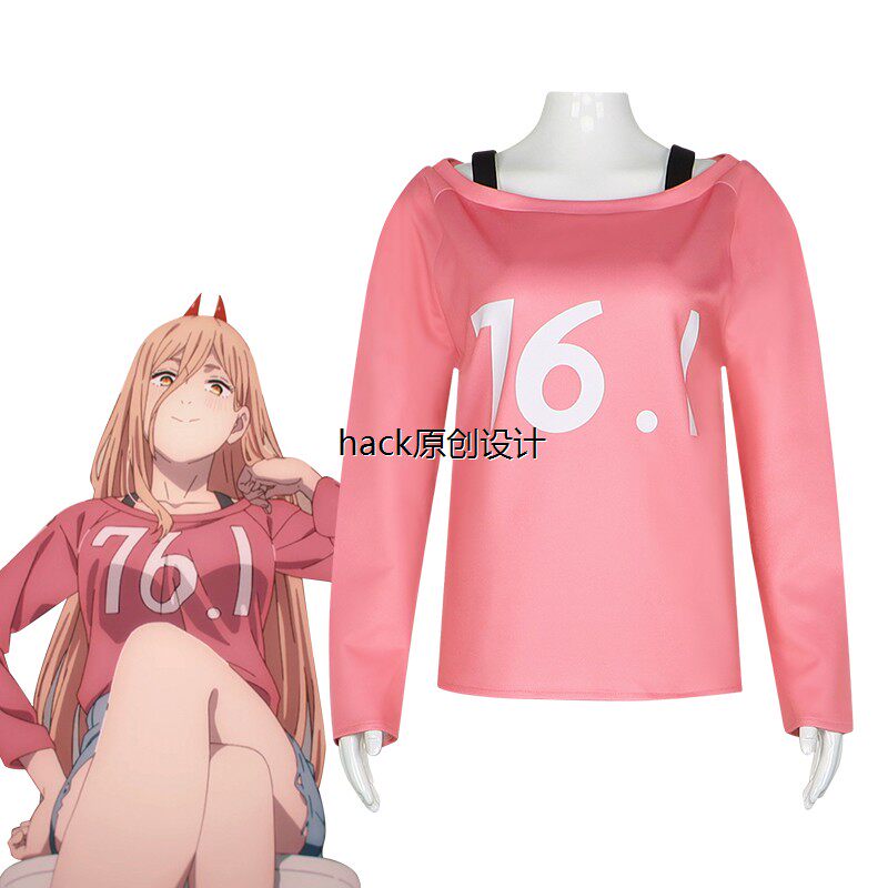 电锯人COS服炼锯人 帕瓦 血之恶魔T恤卫衣玛奇玛蕾塞二次元动漫服