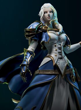 魔兽世界 吉安娜 3D打印模型STL手办非实物 031