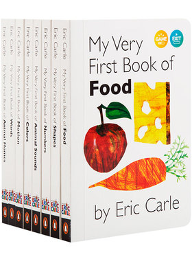 My Very First Book系列8册 艾瑞 卡尔 我的第一本纸板书 英文原版 点读版  小彼恩