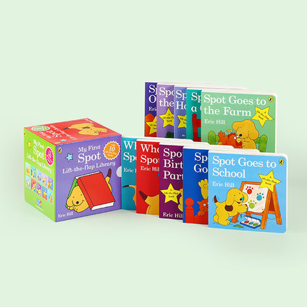 小彼恩 Where’s Spot? 小玻在哪里 趣味翻翻书套装10册 点读版