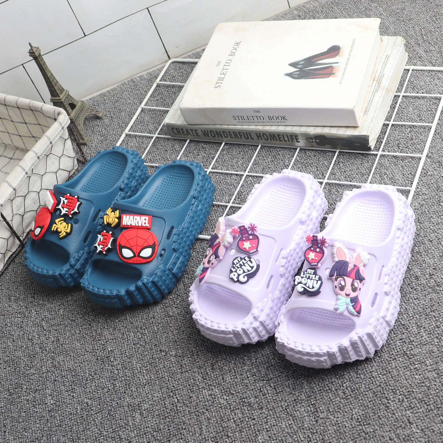 夏季卡通儿童凉拖鞋男女童小孩宝宝防滑软底居家浴室洗澡拖鞋外穿