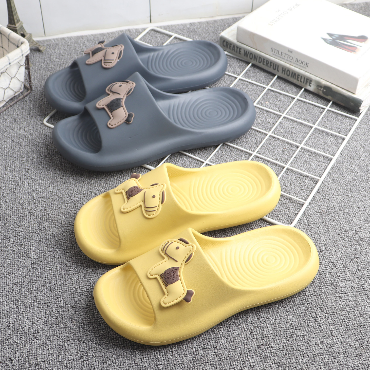 可爱卡通小马凉拖鞋男女夏季居家防滑创意情侣马年软底舒适一字拖,居家布艺,居家凉拖/凉鞋,淘宝优惠券,粉丝福利购,淘宝优惠卷