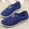 男士凉鞋夏季洞洞鞋塑胶沙滩鞋防滑工作鞋男软底透气鸟巢包头凉鞋