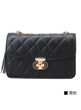 意尔康女包2026春季新款时尚链条菱格纹单肩斜挎小方包61Y29653