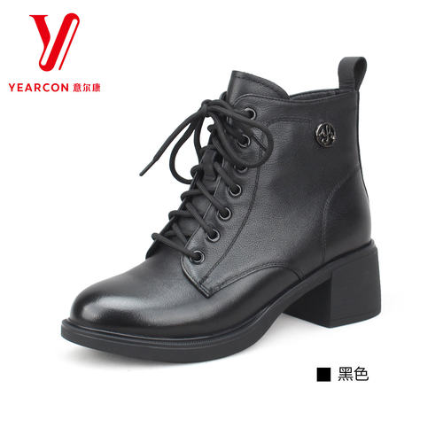 意尔康女鞋加绒2025冬季新款