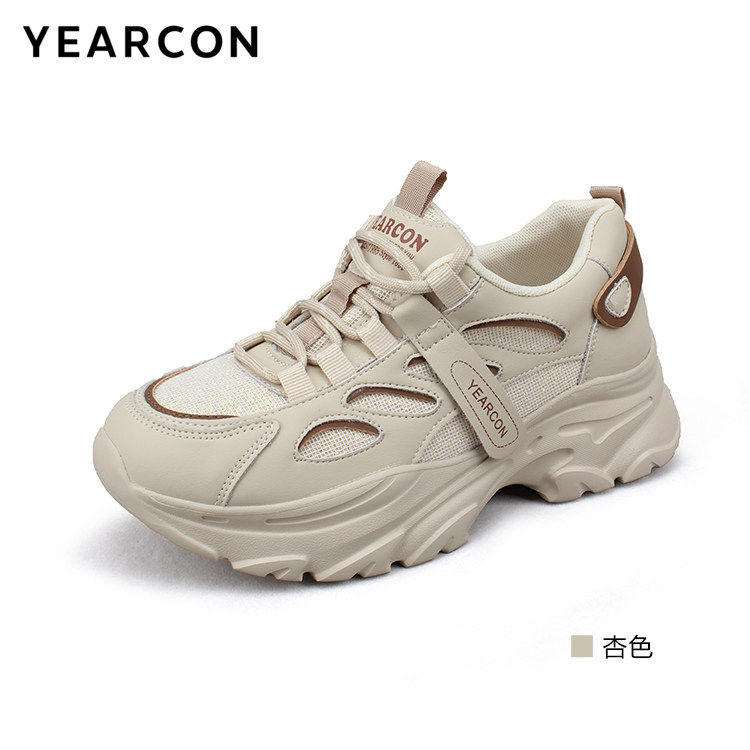 意尔康运动鞋透气舒适小白鞋新款春夏老爹鞋女鞋