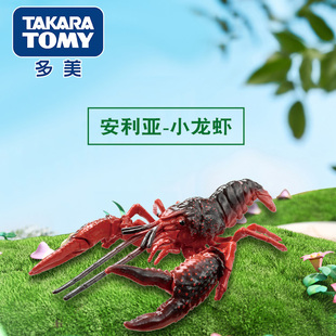 TOMY多美卡Ania安利亚仿真野生动物模型小龙虾大虾昆虫玩具摆件