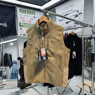 双面摇粒绒防风保暖抗静电男女同通户外中间层抓绒衣休闲马甲背心