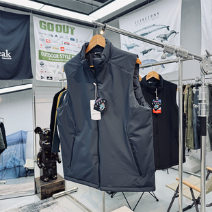 城市轻户外商务休闲通勤款 立领保暖棉衣马甲 防风防泼水抗静电男士