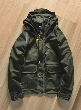 登山夹克紫标放刮耐磨防泼水