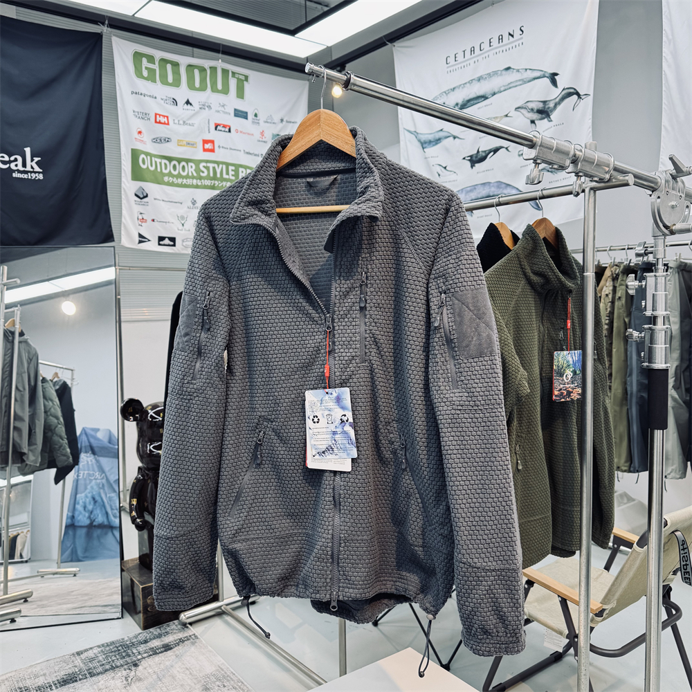 军袅战术立领中间层抓绒衣外套