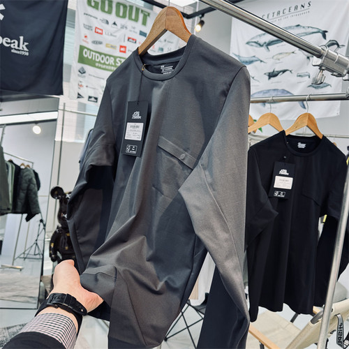 立体剪裁柔感索罗那长袖速干T恤