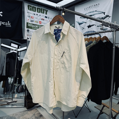 宽松长袖户外山系防风防泼水衬衫