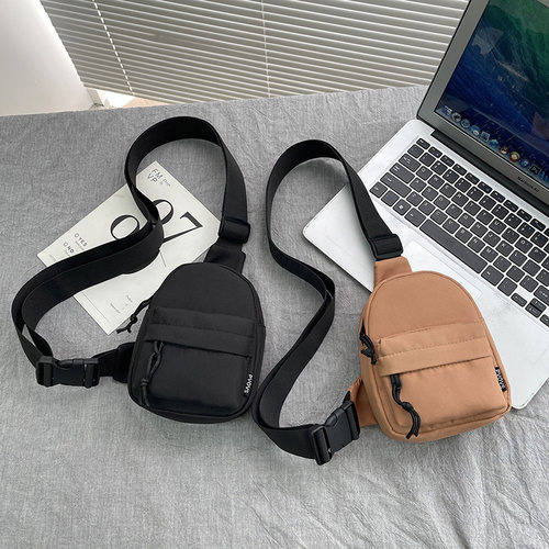 新款胸包潮流ins日系小挎包个性时尚潮牌斜挎包男休闲迷你手机包