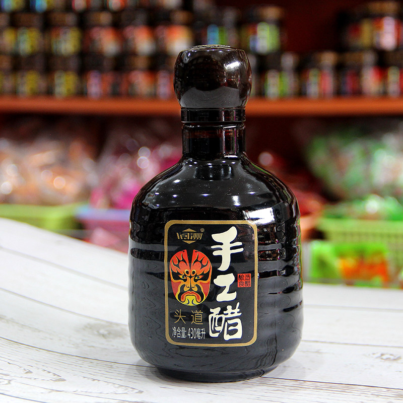 阆州头道手工醋430ml瓶装凉拌调味酿造食醋口感回甜四川阆中特产