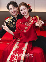 New Chinese-style Xiuhe Bridal dress 2026 New style Bridal wedding dress, toasting dress, petite engagement dress for women thumbnail 6