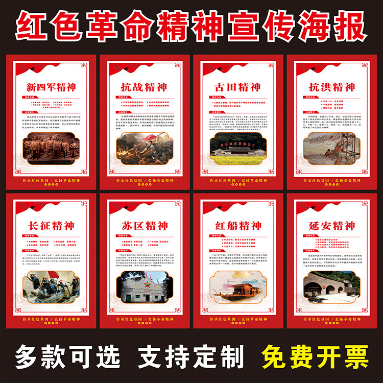 弘扬红色革命精神中国爱国遵义会议墙贴爱国主义宣传革命宣传海报