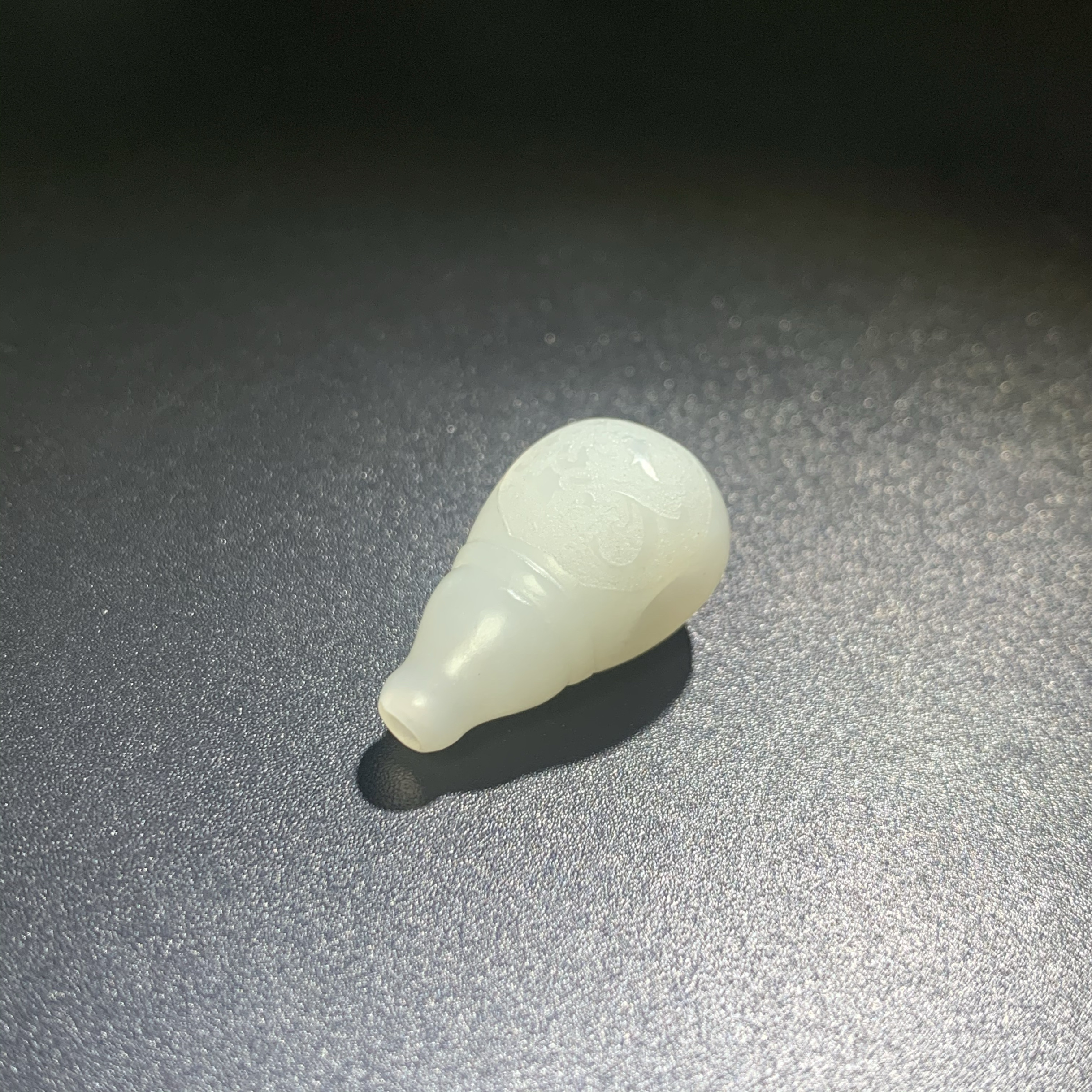 新疆和田玉且末糖白佛头三通文玩配珠大尺寸5种色系手串项链配饰