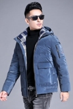 B2016钱塘2020-3冬季男士连帽精品羽绒服青年休闲商务休闲P295，男装羽绒服，钱塘207-3