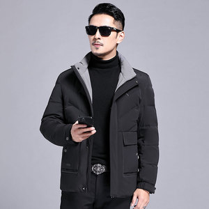 B21005钱塘2020-3冬季男士羽绒服内里商务休闲外穿外套纯色P240图片