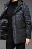 B2156钱塘2020-3冬季连帽男士羽绒服90白鸭绒中年商务休闲P265，男装羽绒服，钱塘207-3