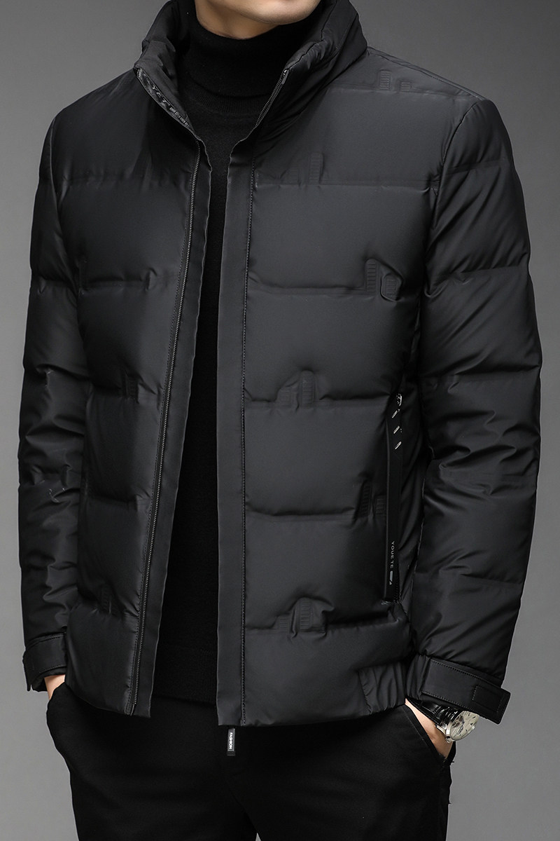 B9620钱塘2020-3冬季连帽男士羽绒服90白鸭绒休闲纯色外穿P200,男装羽绒服,钱塘207-3