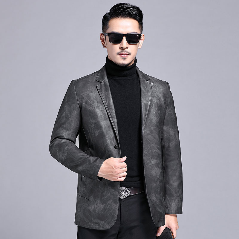 B9628钱塘2020-3冬季男士羽绒服90白鸭绒休闲西装加厚外穿P195，男装羽绒服，钱塘207-3