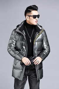 B19167钱塘2020-3冬季男士羽绒服90白鸭绒加厚连帽P290图片