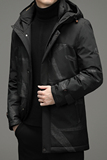 V9187钱塘2020-3冬季男士羽绒服加厚连帽中长款鸭绒保暖冬季P240，男装羽绒服，钱塘207-3