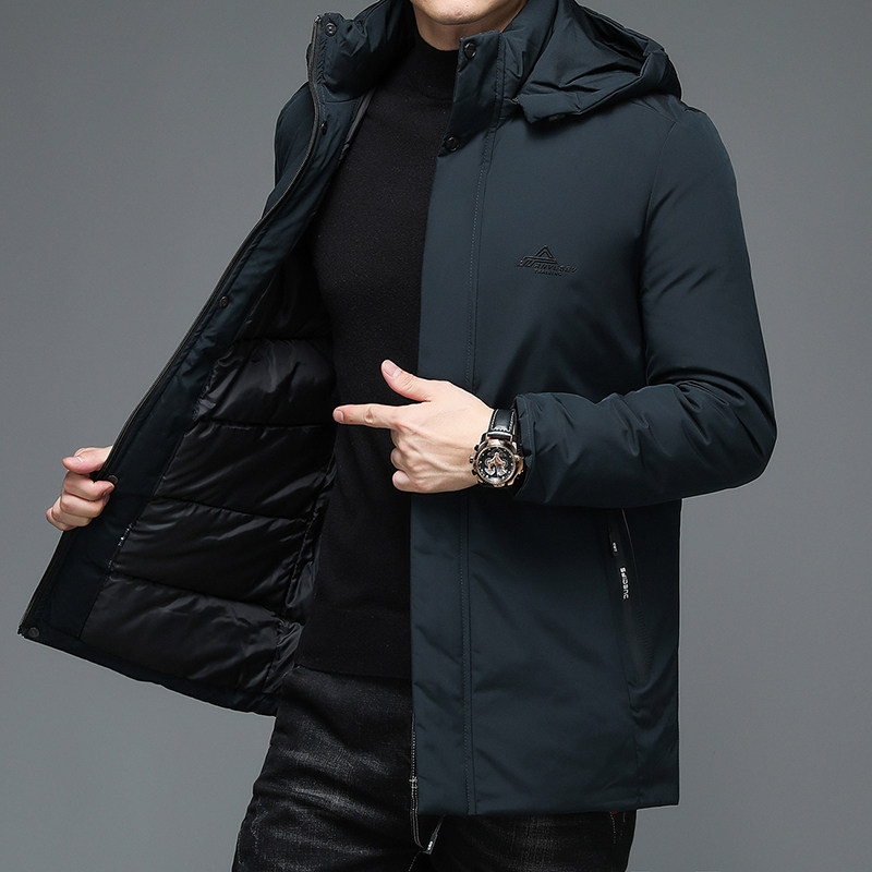 N2195钱塘2020-3跑量冬季男士棉服加厚休闲中年大码连帽中年P95图片