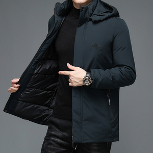 N2195钱塘2020-3跑量冬季男士棉服加厚休闲中年大码连帽中年P95图片