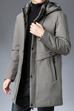 N1905钱塘2020-3跑量冬季男棉服加厚保暖休闲中年大码连帽P105，男装棉衣，钱塘207-3