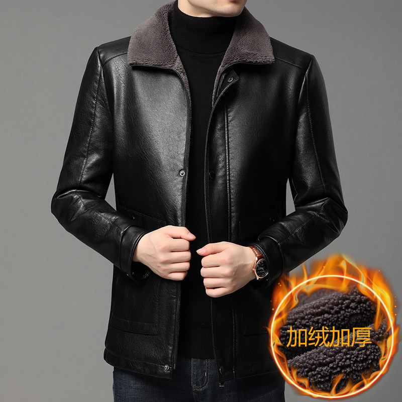 DP818钱塘2020-3冬季皮衣男士加绒加厚基础款高品质P140，男装皮衣，钱塘207-3