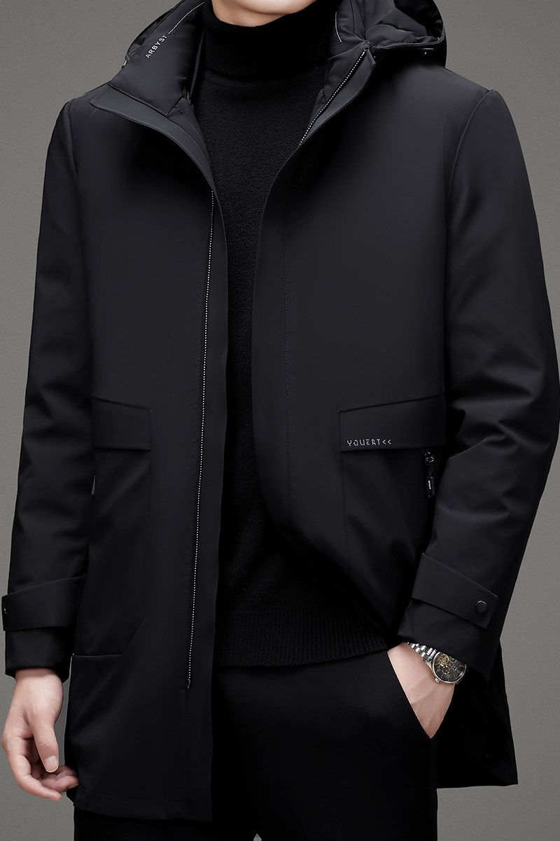 V1009钱塘2020-3冬季跑量休闲羽绒服连帽鸭绒保暖内胆可脱卸P310,男装羽绒服,钱塘207-3