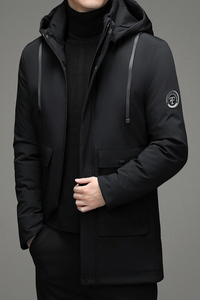 N2183钱塘2020-3跑量冬季男士棉服加厚休闲中年大码连帽中年P100图片
