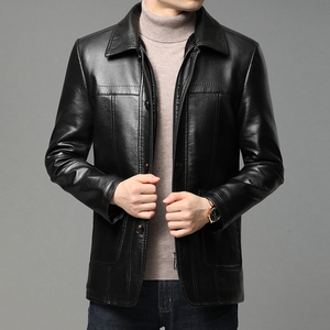 DP217钱塘2020-3冬季皮衣男士加绒加厚基础款高品质P135图片