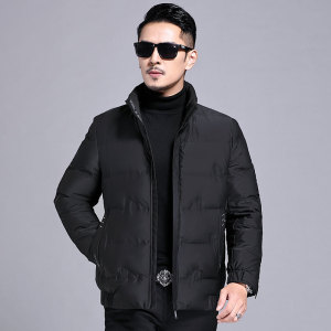 B9620钱塘2020-3冬季连帽男士羽绒服90白鸭绒休闲纯色外穿P200图片