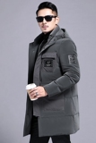 B8258钱塘2020-3冬季连帽男士羽绒服90白鸭绒中长款多口袋P340，男装羽绒服，钱塘207-3