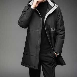B21009钱塘2020-3冬季羽绒服加厚连帽男士中长款休闲外穿外套P290图片