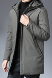 N1909钱塘2020-3跑量冬季男棉服加厚保暖休闲中年大码连帽P105，男装棉衣，钱塘207-3