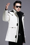 B8627钱塘2020-3冬季连帽男士羽绒服90白鸭绒中长款多口袋P315，男装羽绒服，钱塘207-3
