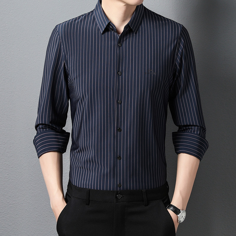 H992钱塘2020-3春季夏款无痕男士衬衫长袖商务精品P75,男装衬衫,钱塘207-3