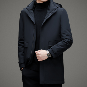 V1009钱塘2020-3冬季羽绒服90鸭绒连帽一衣三穿内胆休闲外套P300图片