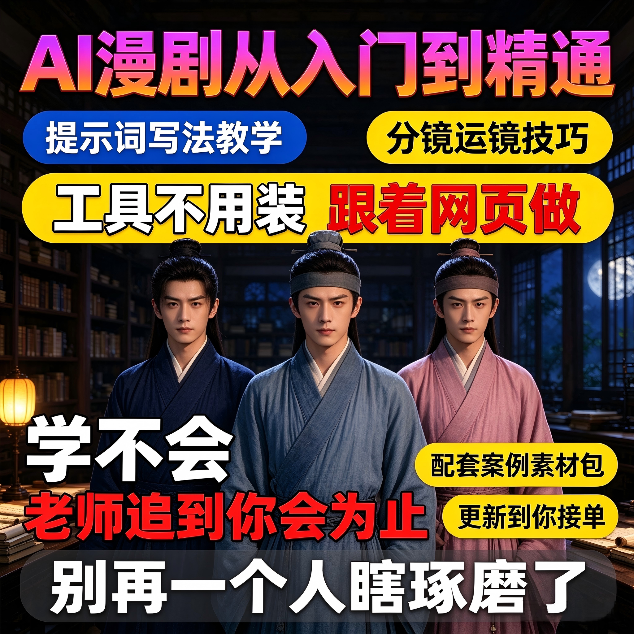 2026年ai漫剧制作教程AI短剧制作生成课程全流程入门到精通零基础