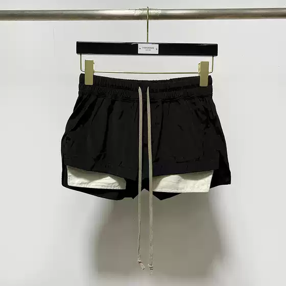 23Fw Dark Ro Style Elegant High-Waisted Black Artistic Temperament Commuter Wide-Leg Pants Age-Reducing Shorts for Women