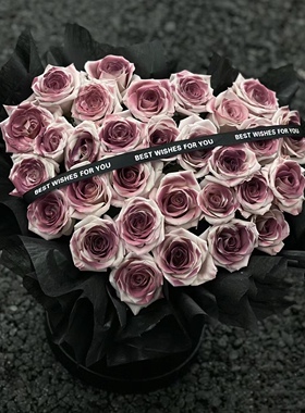 永生玫瑰花束香皂仿真花乌梅子酱七夕情人节礼物送男女友老婆生日