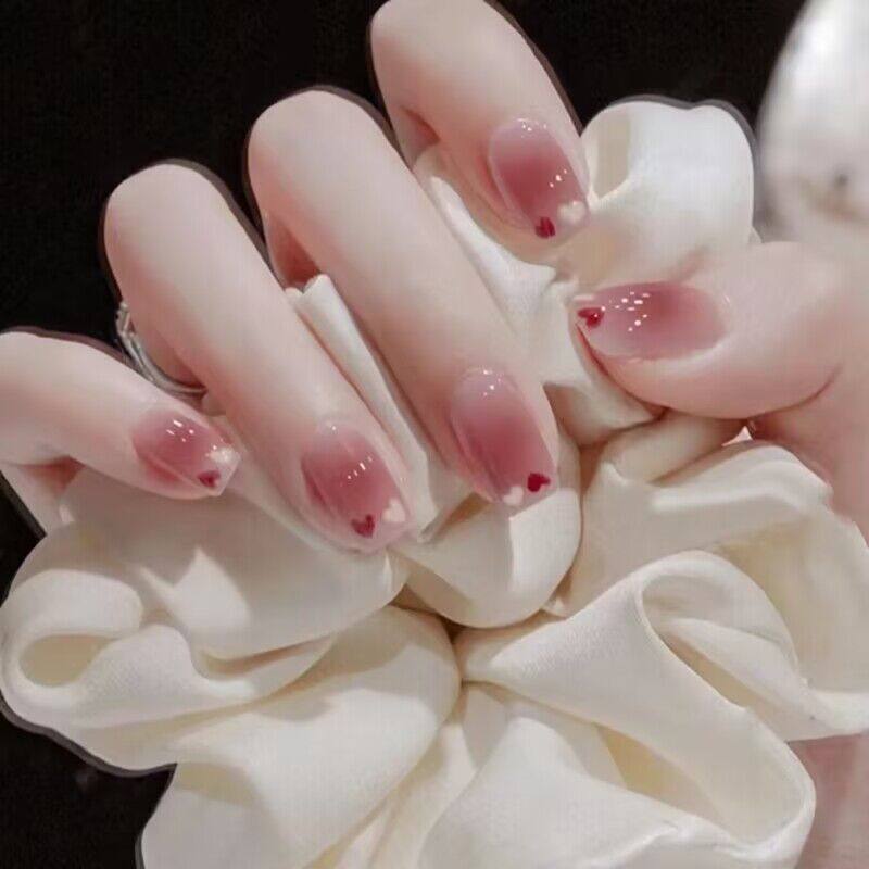 爱心小孩穿戴甲短款儿童
