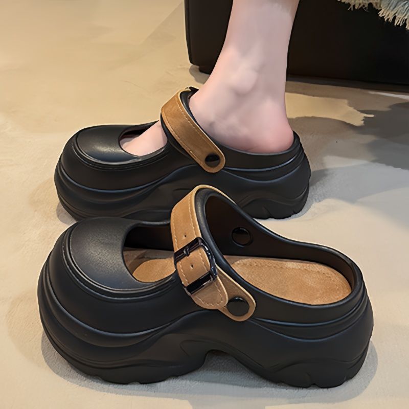 7cm厚底增高凉拖鞋女夏季
