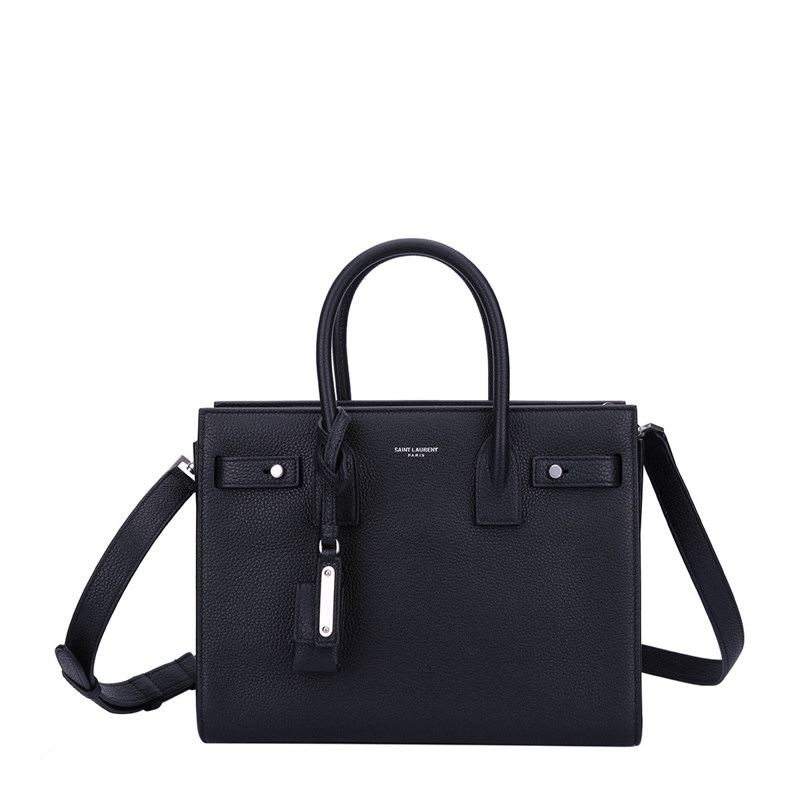 YSL/圣罗兰女款黑色手提手拎包单肩包女士斜挎包 477477